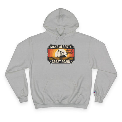 Retro Pumpjack Make Alberta Great Again Hoodie - Unisex