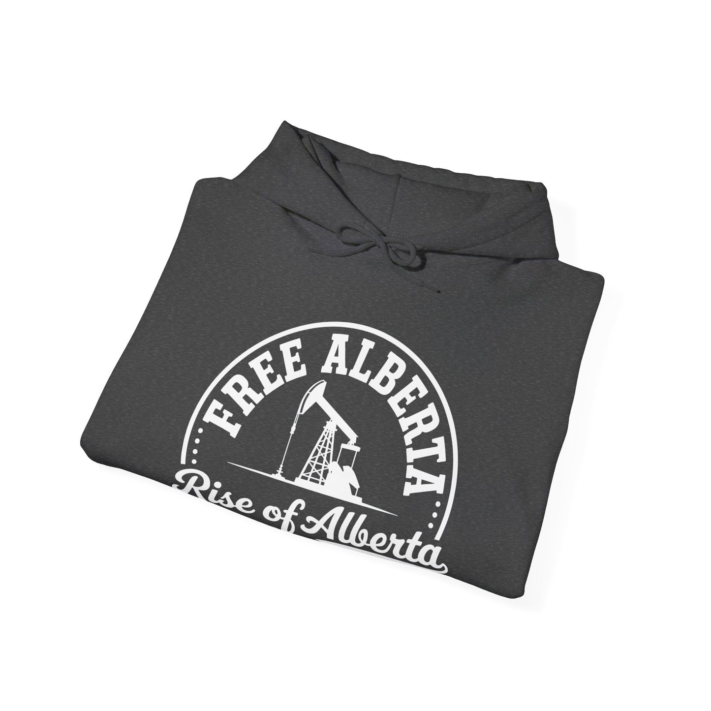 "Free Alberta" Black Rise of Alberta Hoodie