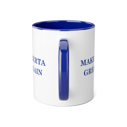 Make Alberta Great Again Blue Accent Coffee Mug