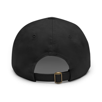Rustic Leather Patch Dad Hat, Men’s Cap