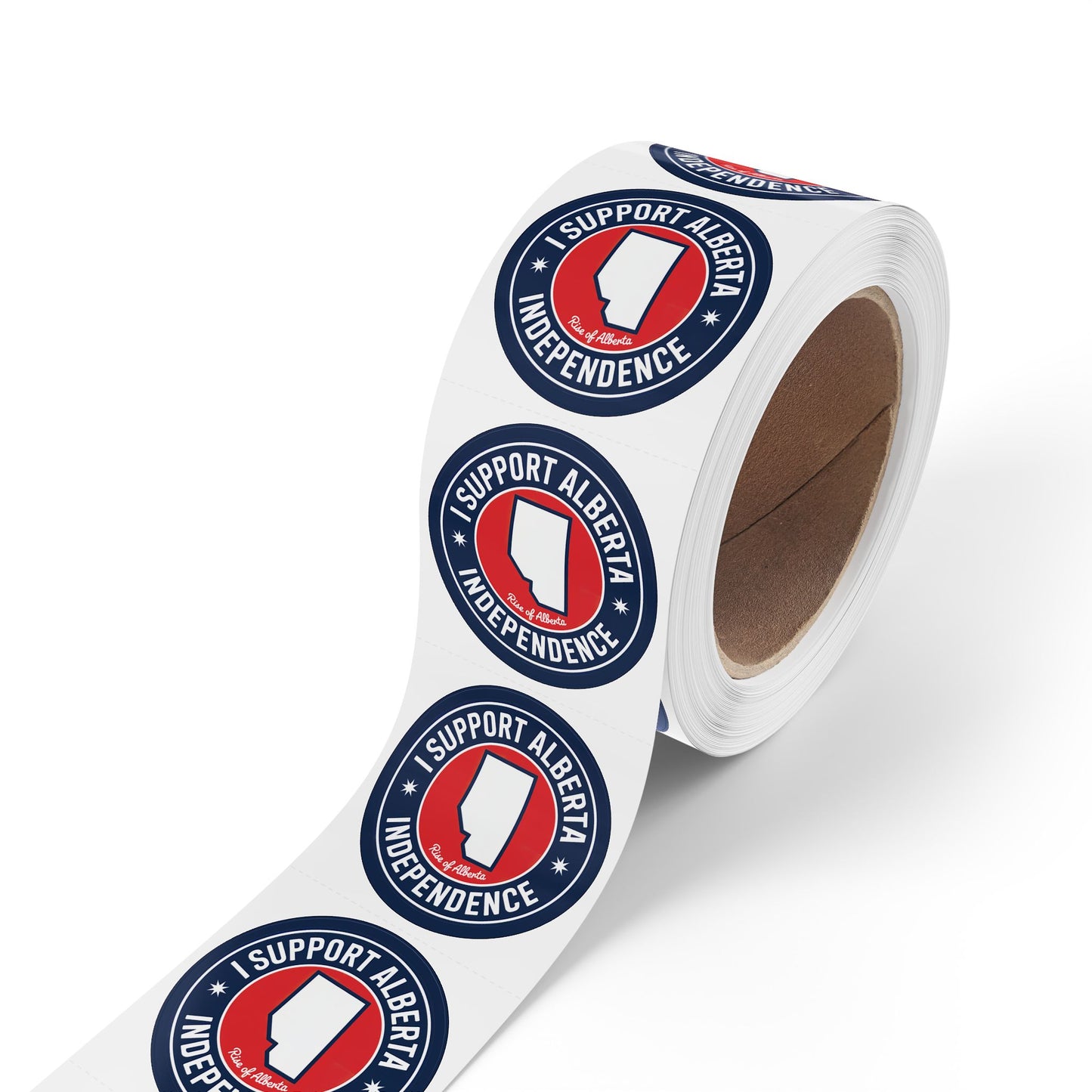 I Support Alberta Independence Republic Sticker Roll (50, 100, 250 Stickers)