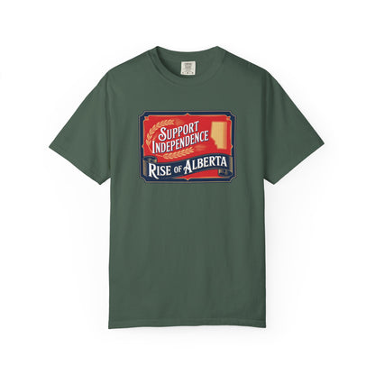 Unisex Independence Support T-Shirt | Vintage Alberta Design