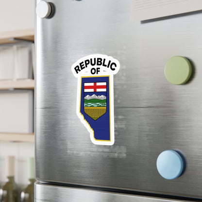 Vinyl Decal - Republic Of Alberta (Indoor + Outdoor Use)