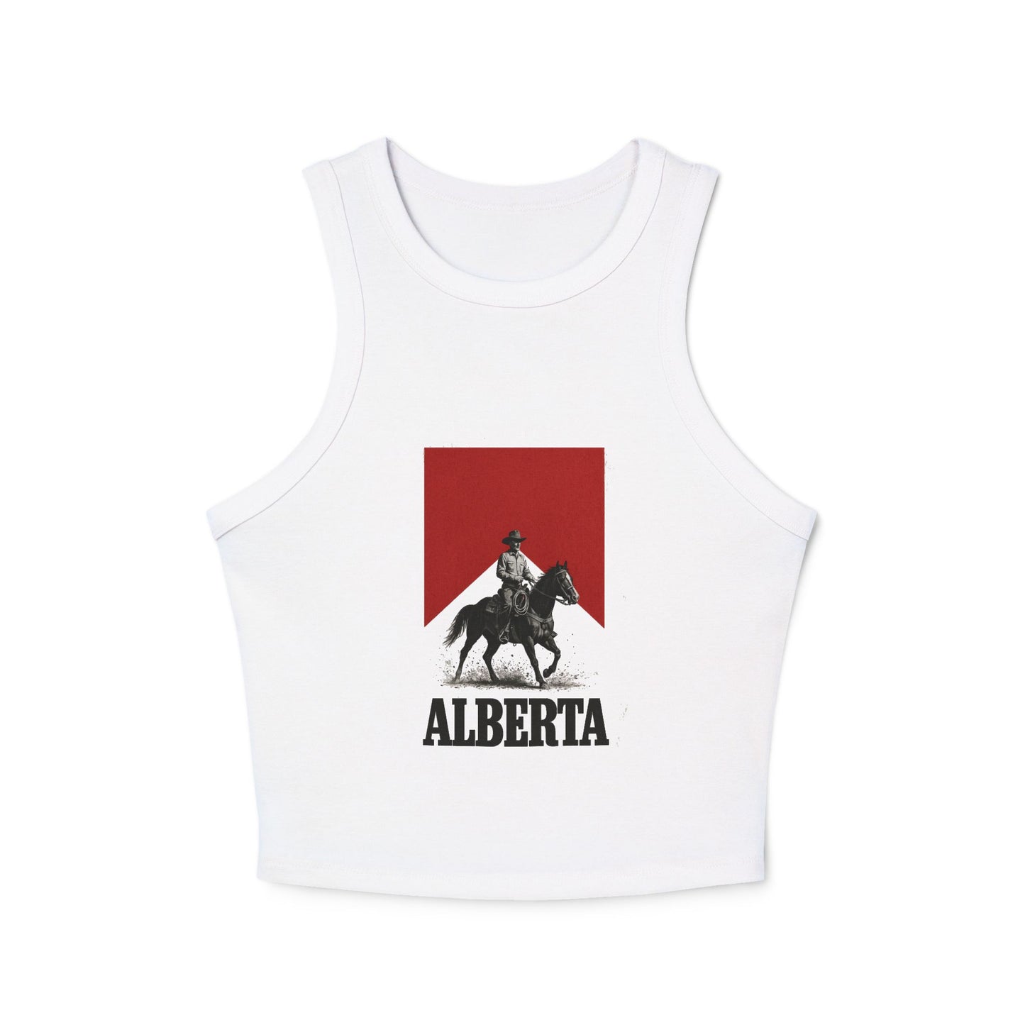 Alberta Cowboy Women's Rib Racer Tank Top