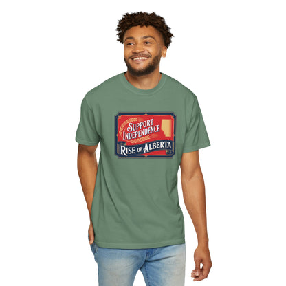 Unisex Independence Support T-Shirt | Vintage Alberta Design