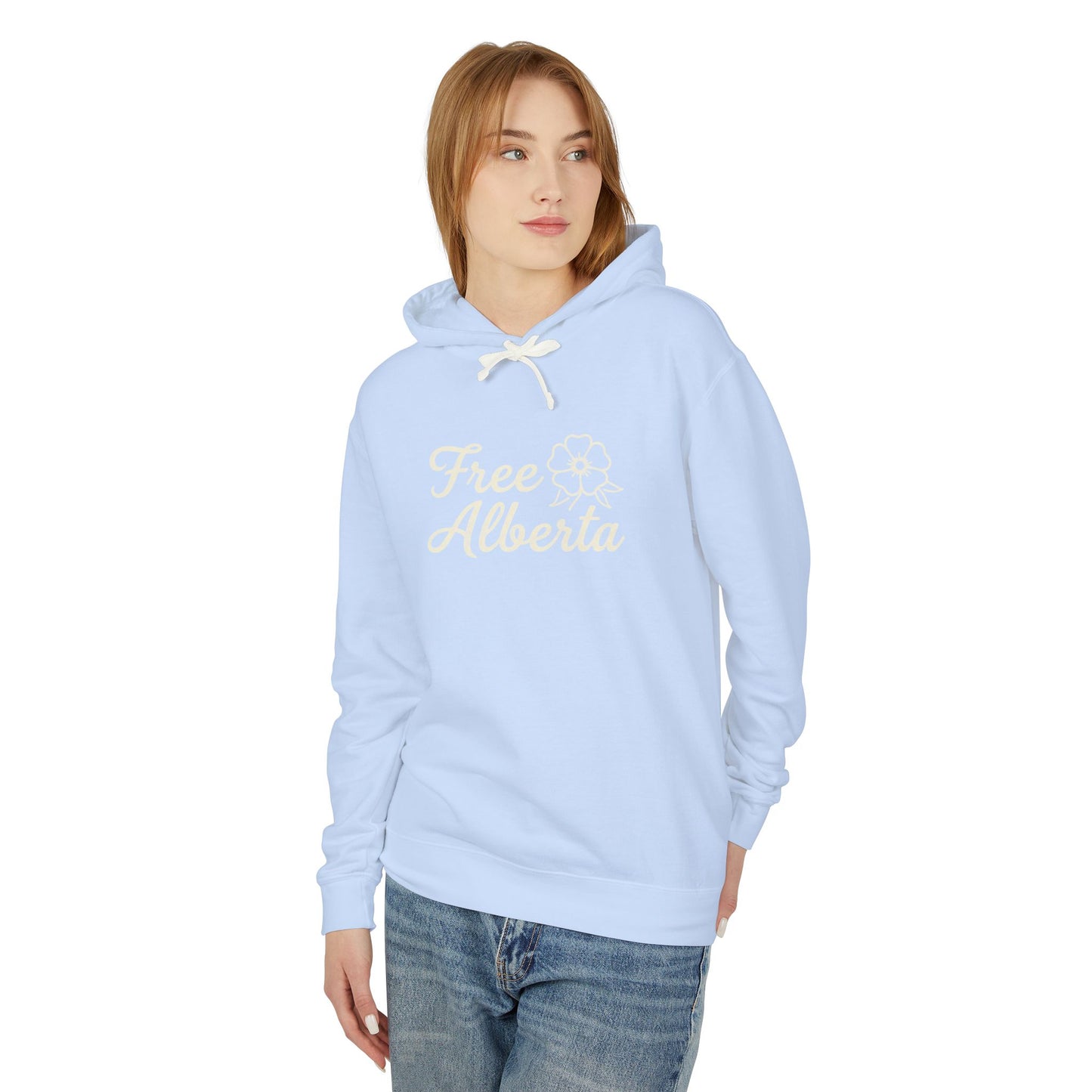Free Alberta Lightweight Women's Hoodie — Alberta Pride Hooded Sweatshirt