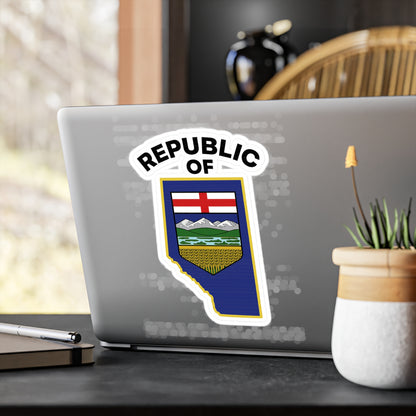 Vinyl Decal - Republic Of Alberta (Indoor + Outdoor Use)