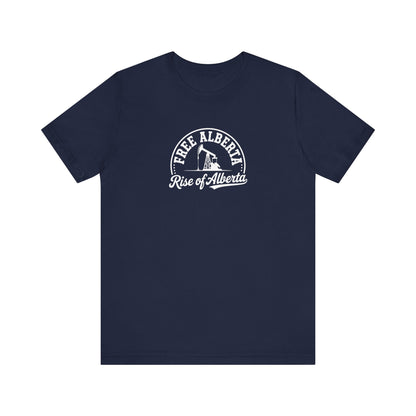 Black "Free Alberta" Pumpjack Graphic Tee - Unisex