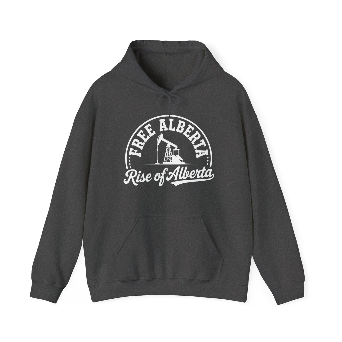 "Free Alberta" Black Rise of Alberta Hoodie