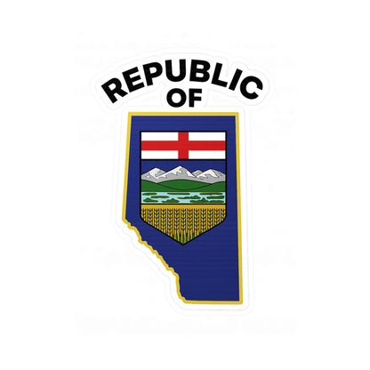 Vinyl Decal - Republic Of Alberta (Indoor + Outdoor Use)