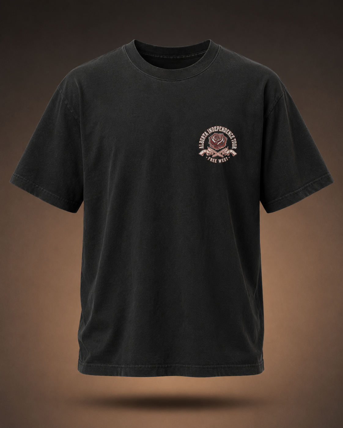 Alberta Independence Tour Graphic Tee — "8 Seconds to Freedom" Bull Rider Shirt