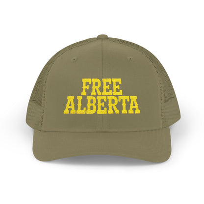 FREE ALBERTA Embroidered Snapback Trucker Cap