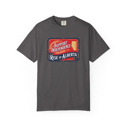 Unisex Independence Support T-Shirt | Vintage Alberta Design