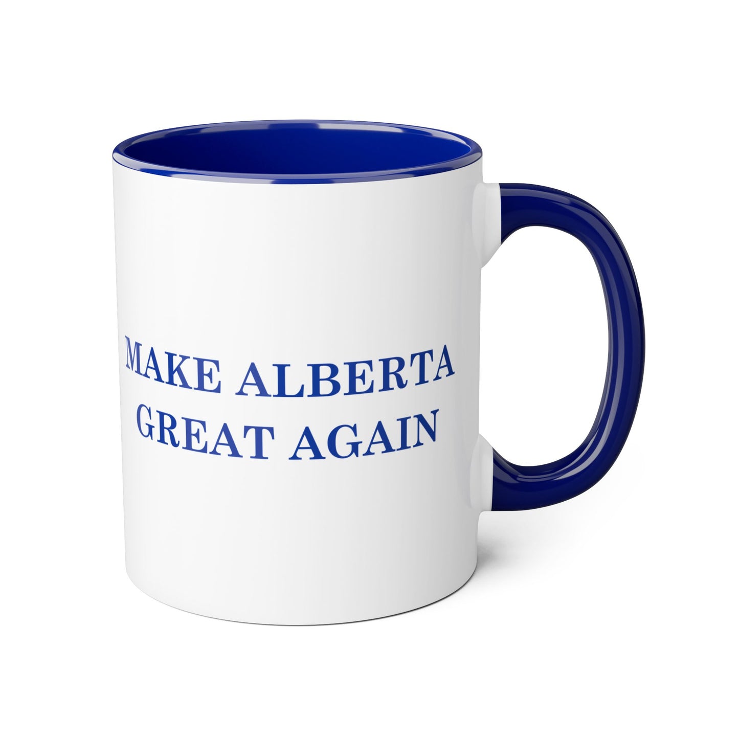 Make Alberta Great Again Blue Accent Coffee Mug