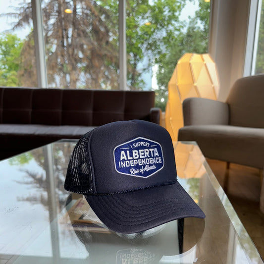 Support Independence Navy Foam Trucker Hat