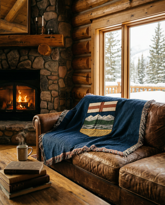 Alberta Flag Woven Blanket