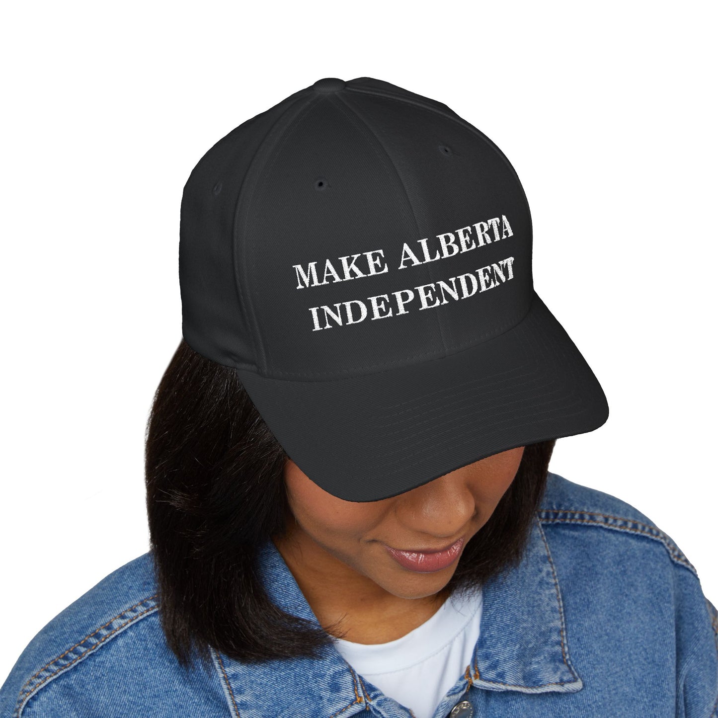Make Alberta Independent Camo Embroidered Cap