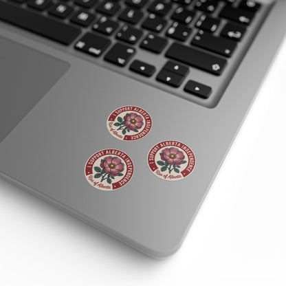 Support Alberta Independence Wildrose Sticker Roll (50, 100, 250 Stickers)