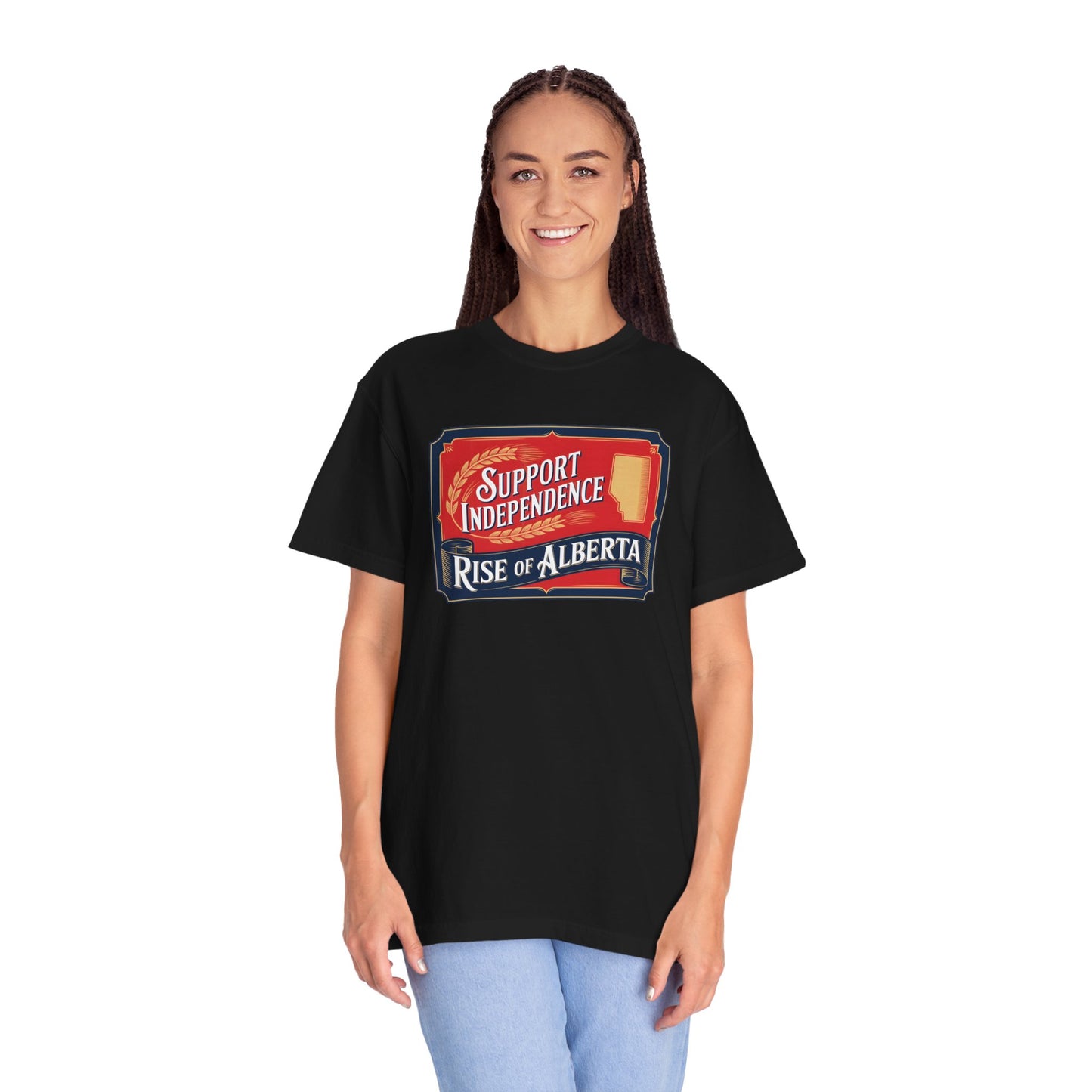 Unisex Independence Support T-Shirt | Vintage Alberta Design