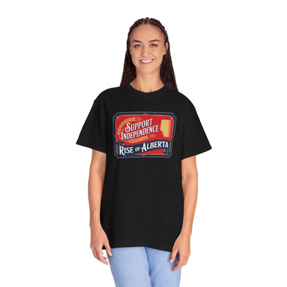 Unisex Independence Support T-Shirt | Vintage Alberta Design