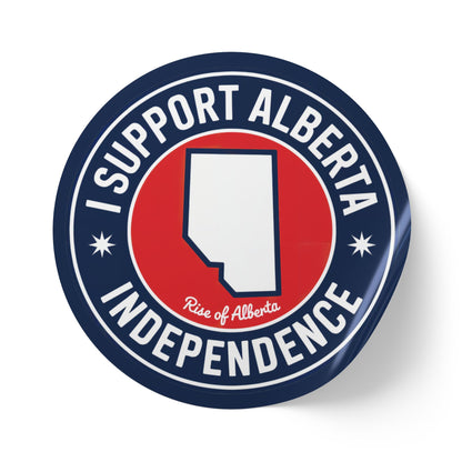 I Support Alberta Independence Republic Sticker Roll (50, 100, 250 Stickers)