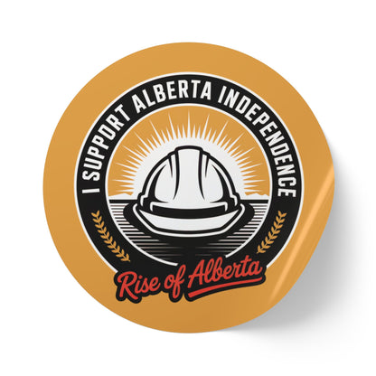 Sticker Rolls - Support Alberta Independence Tradesman (50, 100, 250 Stickers)