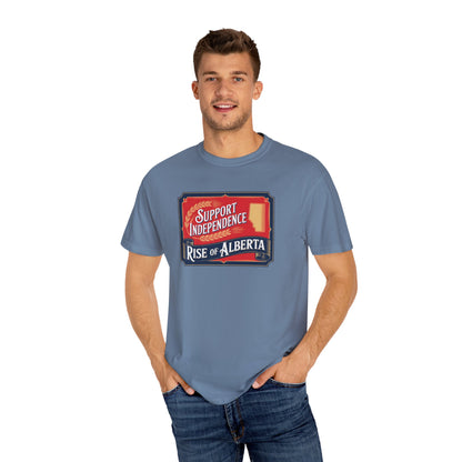 Unisex Independence Support T-Shirt | Vintage Alberta Design