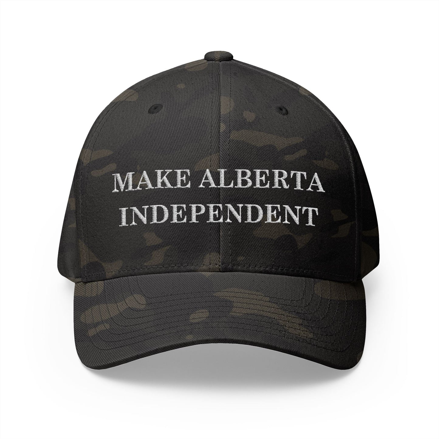 Make Alberta Independent Camo Embroidered Cap
