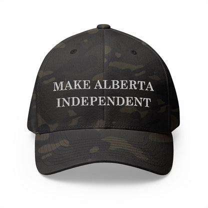 Make Alberta Independent Camo Embroidered Cap