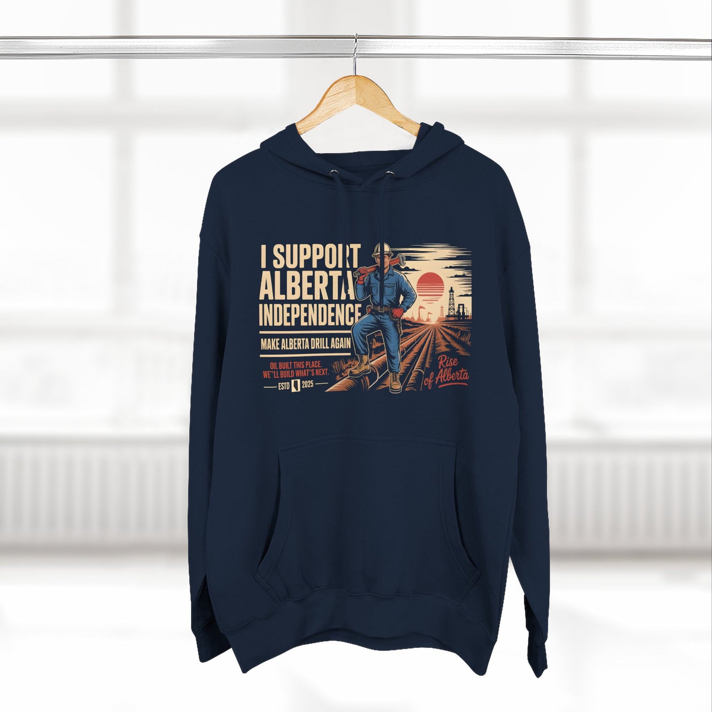 Support Independence Oil Worker Hoodie
