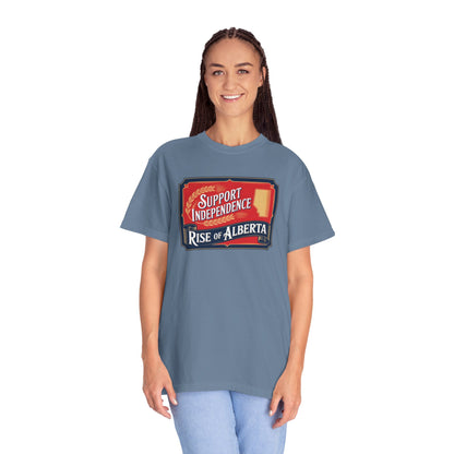 Unisex Independence Support T-Shirt | Vintage Alberta Design