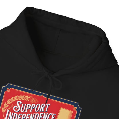 Vintage Style Support Independence Rise of Alberta Hoodie, Heavy Blend Sweatshirt