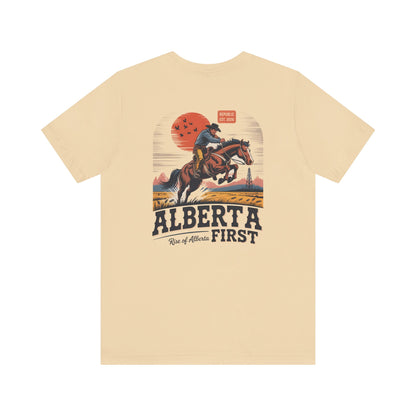 Alberta First Cowboy Rise Of Alberta T-Shirt
