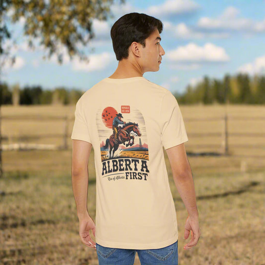 Alberta First Cowboy Rise Of Alberta T-Shirt