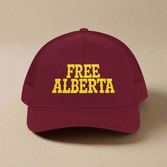 FREE ALBERTA Embroidered Snapback Trucker Cap
