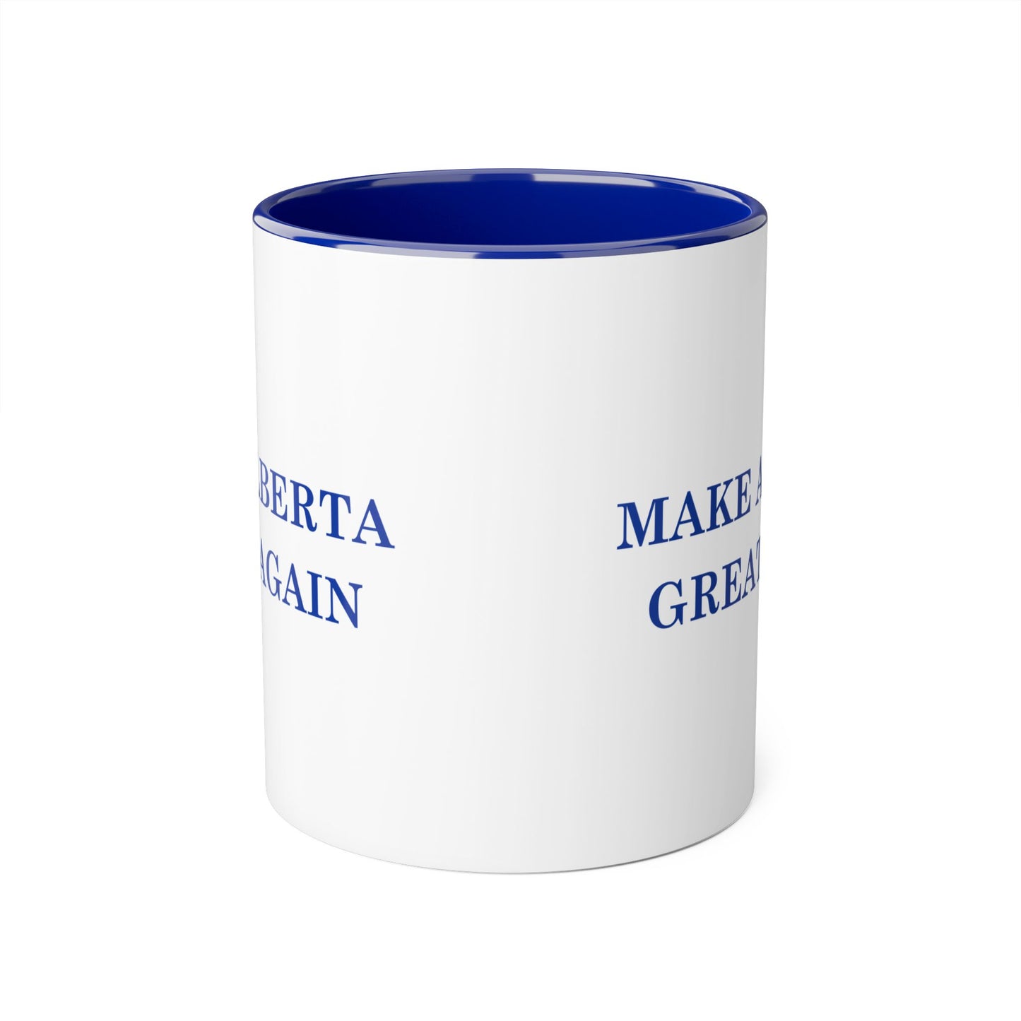 Make Alberta Great Again Blue Accent Coffee Mug