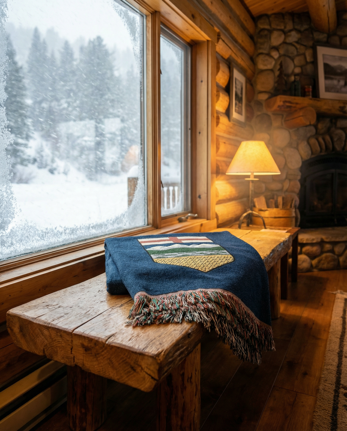 Alberta Flag Woven Blanket