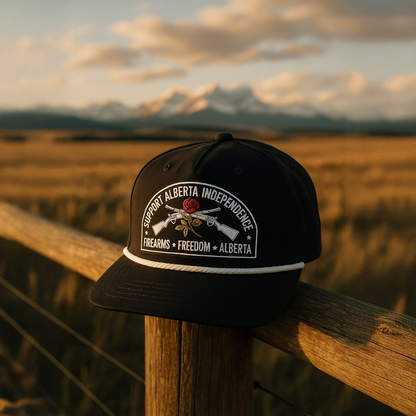 Alberta Freedom Black Rope Hat