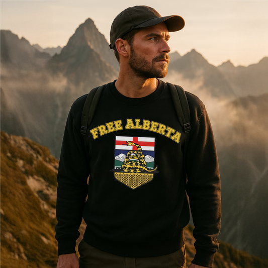 Free Alberta Rattlesnake Sweatshirt (Unisex)