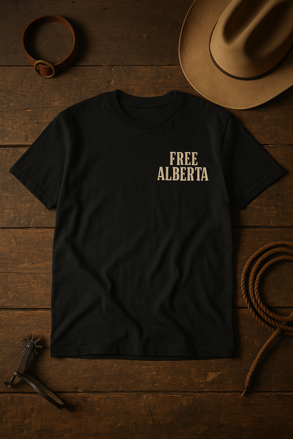 Free Albertan Cowboy Unisex Premium T-Shirt