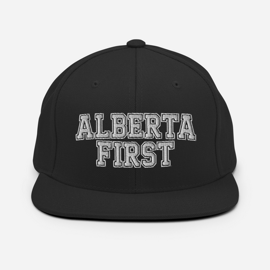 Alberta First Embroidered Snapback Hat