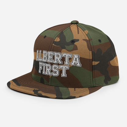 Alberta First Embroidered Snapback Hat