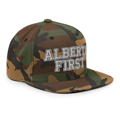 Alberta First Embroidered Snapback Hat