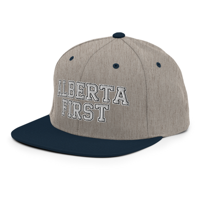 Alberta First Embroidered Snapback Hat