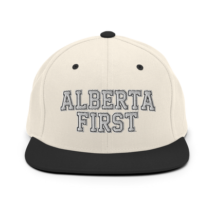 Alberta First Embroidered Snapback Hat