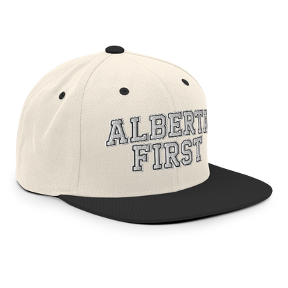 Alberta First Embroidered Snapback Hat