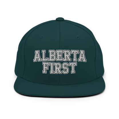 Alberta First Embroidered Snapback Hat