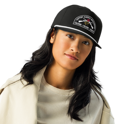 Alberta Freedom Black Rope Hat