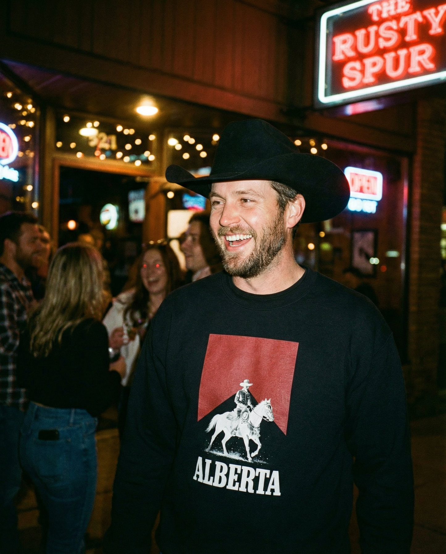 Alberta Midnight Rider Unisex Sweatshirt