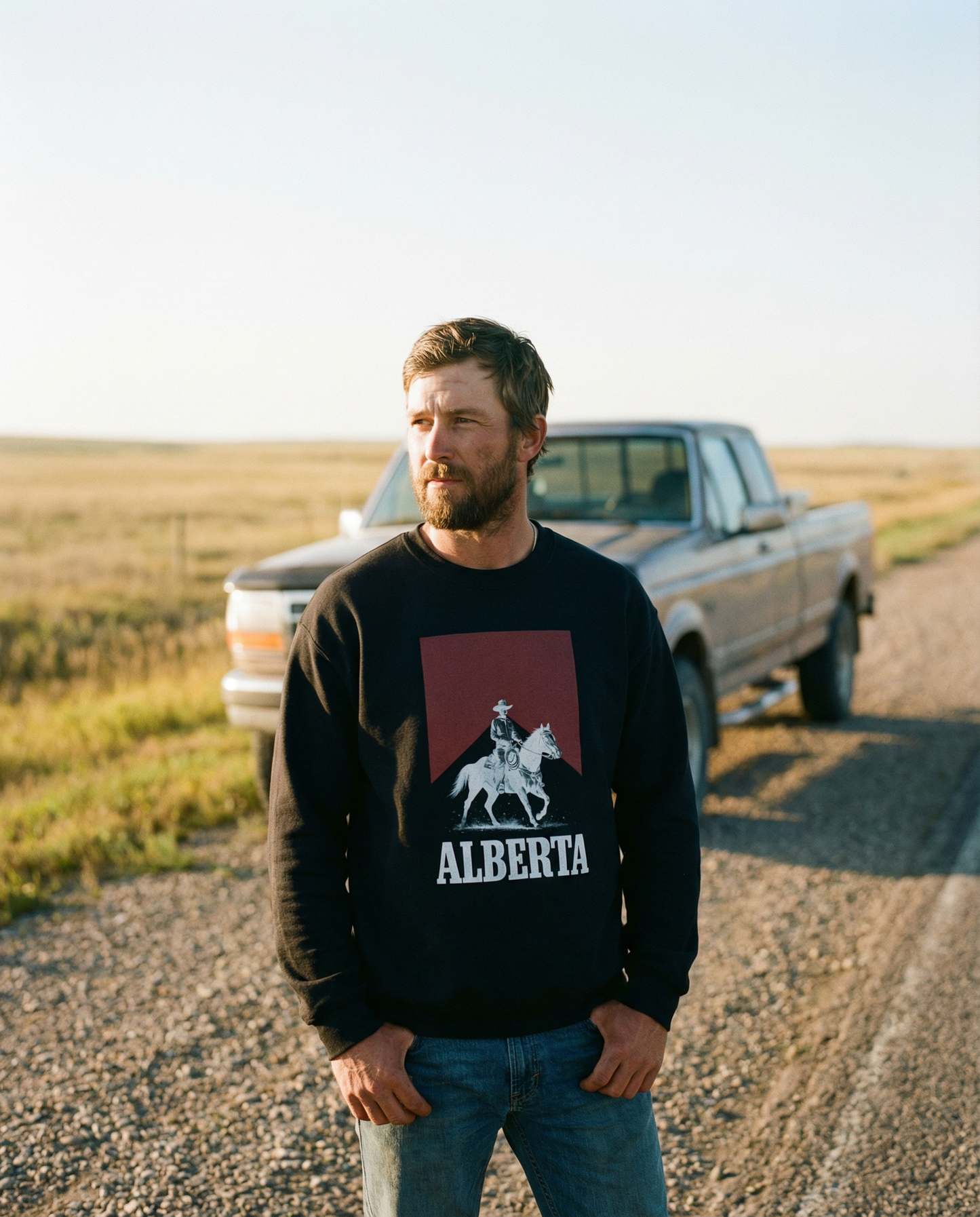 Alberta Midnight Rider Unisex Sweatshirt
